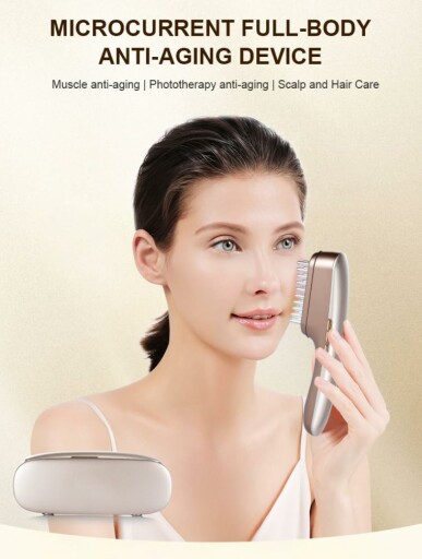 Image of the TOCULAB 3 in 1 Facial Massager Beauty Device showcasing its elegant design.